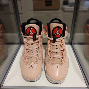 5.5 Y Nike Air Jordan 6 Rings GS 'Atmosphere' sneakers in a pink